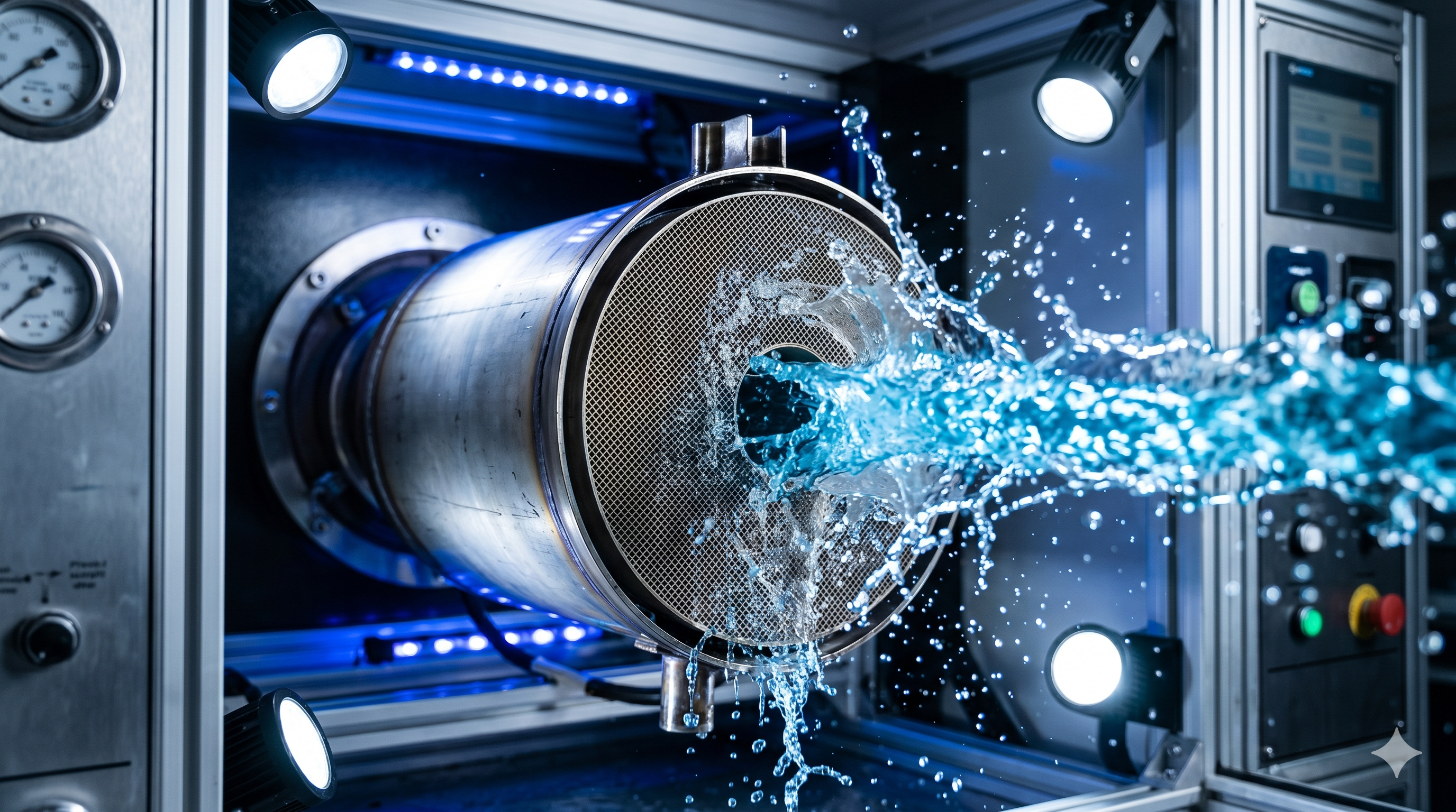 High pressure DPF cleaning process